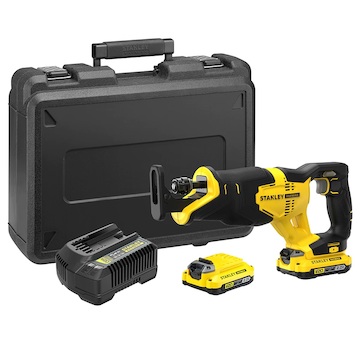 Stanley SFMCS300D2K-QW FATMAX V20 Aku mečová pila, 2 x 2.0 Ah 18 V