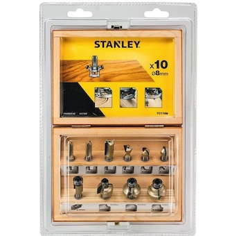 Stanley STA80020-XJ 10dílná sada tvarových fréz TCT/HM