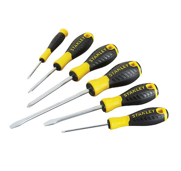 Stanley STHT0-60209 6dílná sada šroubováků essential (velké hroty)