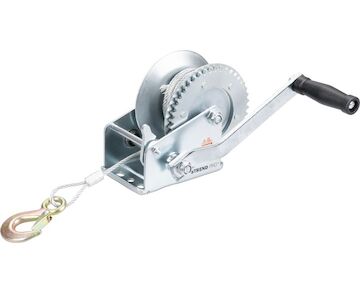 Strend Pro 112118 HW-100-800, ráčnový naviják, ruční, ocelové lano L-10 m/4,8 mm, max. 800 kg