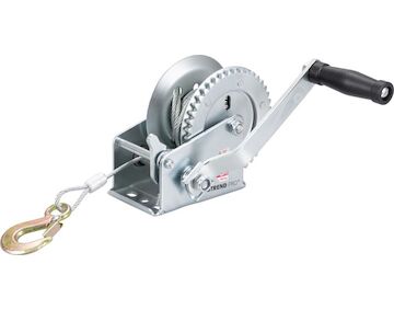 Strend Pro 112119 HW-100-400, ráčnový naviják, ruční, ocelové lano L-8 m/4,5 mm, max. 400 kg