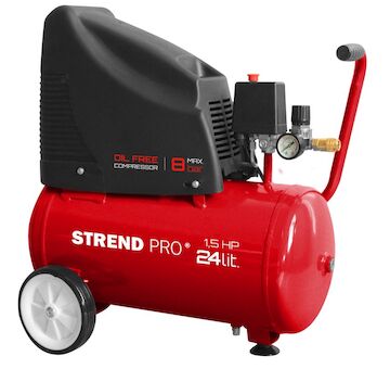 Strend Pro 115088 Kompresor OF1524, bezolejový, 1,1 kW, 24 litrů