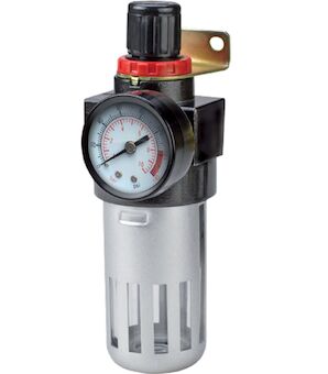 Strend Pro 115454 Filtr Airtool MF-2, vzduchový filtr, pro kompresor, s regulátorem a manometrem, 1/4