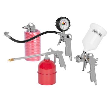 Strend Pro 115460 Kompresorová sada Airtool W-2005A1, 5 dílů, stříkání, foukání, nafukování