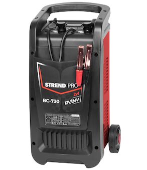 Strend Pro 118060 Startovací vozík BC-730, dobíjecí, 12/24V, 40 A, start 400 A, pro autobaterie