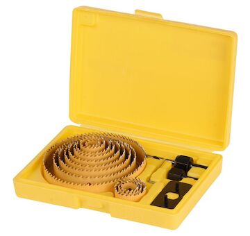 Strend Pro 212548 Vyřezávač CHS 6016, Bi-metal, korunka, 16 dílů, 19-127 mm, profesionální