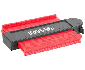 Strend Pro 212574 DG681 tvarová obrysová šablona, 125x130 mm, se zámkem vzoru a magnetem