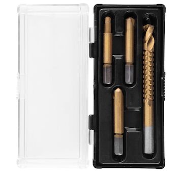 Strend Pro 212606 Sada záhlubníků s frézovacím vrtákem SES41, 4 kusy, 8 mm, HSS