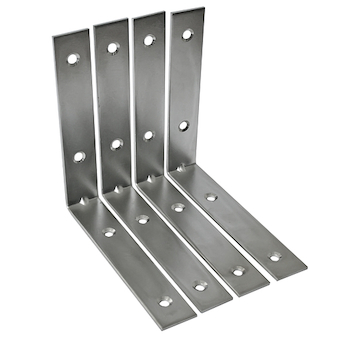 Strend Pro 212878 Úhelník T0282 125x25x2,5, držák (4ks/balení) rohový, ocelový