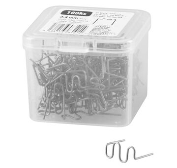 Strend Pro 2130046 svorka, pro svářečku plastů, vlna, 0,8 mm, balení. 100 ks
