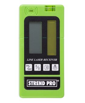 Strend Pro 213979 GREEN a RED detektor, zelený paprsek, dálkový laserový přijímač, univerzální