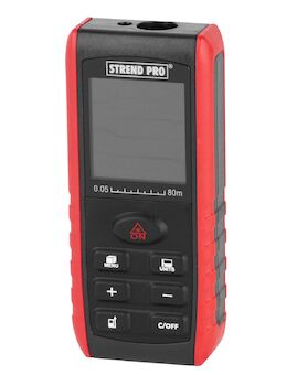Strend Pro 213999 Měřič vzdálenosti DIME 80M, laserový, s extra funkcí měření úhlů