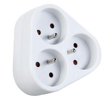 Strend Pro 215105 Zásuvka , bílá, 230 V, IP20, max. 3680 W, 3x16A