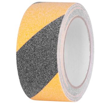 Strend Pro 215680 Páska , lepicí, protiskluzová, extra odolná, černá/žlutá, 50 mm x 5 m