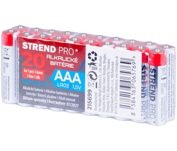 Strend Pro 215699 Baterie , LR03, 20 ks, tužkové AAA