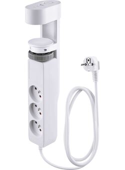 Strend Pro 215724 Kabel , L-1,4m, prodlužovací, 6v1, 3x zásuvka, 2x USB-A, 1x USB-C, s upnutím na stůl