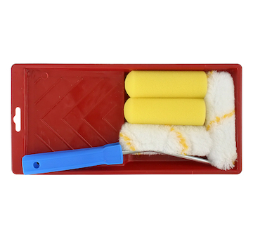 Strend Pro 2160441 Malířská sada Brosse PS014, 6 kusů, válečky se zásobníkem