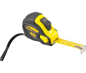 Strend Pro 2160636 Metr WorkTiger 6E, 3 m, 19 mm, svinovací, AutoStop, pogumovaný