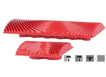 Strend Pro 2160886 Sada textur Euroll, Woodgrain, fládrování kolébky, vzor dřeva