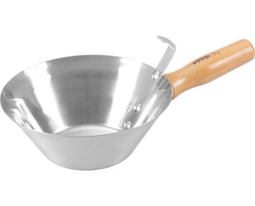Strend Pro 2161458 Naběračka , zednická, nerez, dřevěná rukojeť, 180 mm