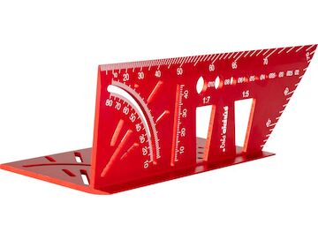 Strend Pro 2161462 Úhelník Premium, truhlářský, ALU pokosový, 150 mm, 30°-45°-60°-90°
