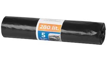Strend Pro 2170583 Pytle , 280 lit., pro stavební odpad, černé, bal. 5 ks, extra strong