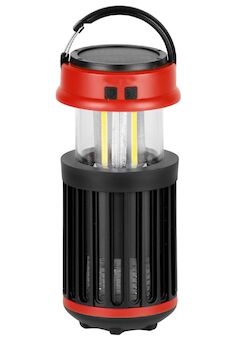 Strend Pro 2172514 Lampa , proti hmyzu a komárům, kempinková, solární, USB, UV+bílá LED, 15x8,60 cm