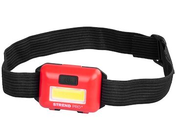 Strend Pro 2172545 Čelovka Headlight H955, COB LED, 3xAAA, mix barev (černá, bílá, červená)