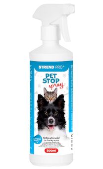 Strend Pro 2172572 Repelent PET STOP, sprej, 500 ml, přírodní repelent pro psy, pro kočky, pro psy, repelent