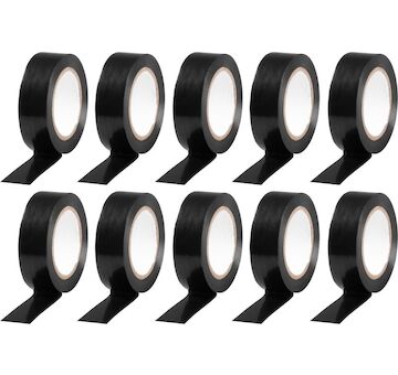 Strend Pro 2173073 Páska , 19 mm, L-10 m, Max. 80°C, 600V, černá, izolační, lepící, PVC, bal. 10 ks