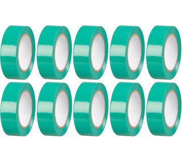 Strend Pro 2173181 Páska , 19 mm, L-10 m, max. 80C, 600V, zelena, izolacni, lepici, PVC, bal. 10 ks