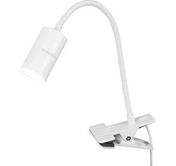 Strend Pro 2173605 Lampa , stolní, s klipsou na uchycení, Alu, bílá, USB, 41 cm