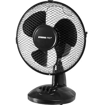 Strend Pro 2173743 Ventilátor , stolový, čierny, 34 cm, 25 W
