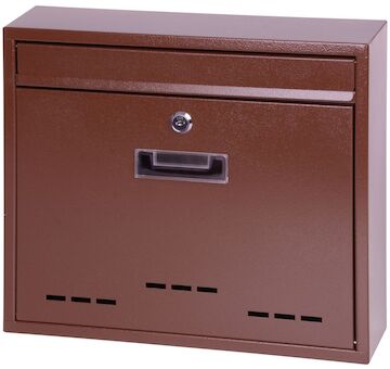 Strend Pro 217533 Schránka FLATBLOCK, 31x36x9 cm, poštovní, hnědá