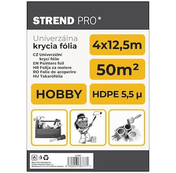 Strend Pro 217841 Krycí fólie Hobby, lakování, 4x12,5 m, 5,5mikrometr, krycí fólie