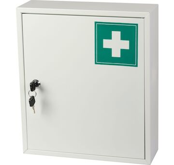 Strend Pro 219730 Lékárnička MEDIC, 31x10x36 cm, nástěnná, kovová