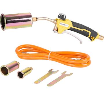 Strend Pro 220589A Hořák H55A X305, opařovací, na plyn, LPG, hadice L-1,5 m, závit G3/8