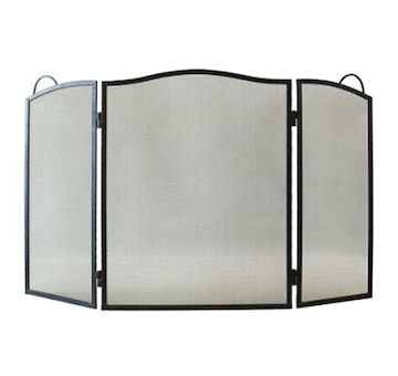 Strend Pro 2210789 Paravan FS1, 60x95 cm, černá, krbová zástěna