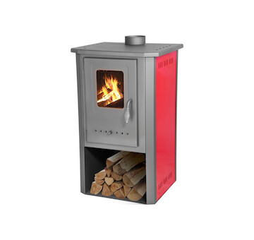 Strend Pro 2211177 Kamna Thalia Pella, červená, 5,4 kW, 85 cm