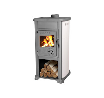 Strend Pro 2211201 Kamna Bella Thalia, béžová, 5,4 kW, 102 cm, litina/šamot