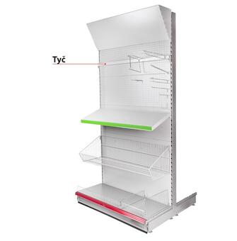 Strend Pro 2211502 Tyč Racks H20 950x20x30x2.0 mm, na těžké nářadí *M*