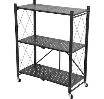 Strend Pro 2211631 Regály RAW3T, kovové, 3 police, 0870x720x340 mm, max. 50 kg/polici, přenosné, na kolečkách