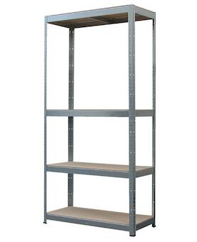 Strend Pro 2212472 Regály, kov, MDF, 4 police, 700x300x1500 mm, max. 150 kg/polici
