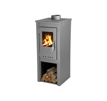 Strend Pro 2212922 Kamna Thalia Uno Glass Lite, šedá, 3,9 kW