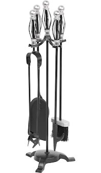 Strend Pro 221377 Sada Homefire FT23SB, pro krb, 5 dílů, poniklovaná, 66 cm, krbové nářadí