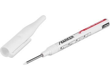 Strend Pro 2220662 Značkovač , hloubkový, bílý, extra dlouhý hrot