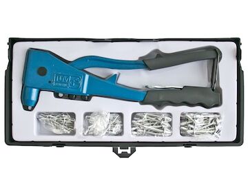 Strend Pro 222242 kleště R1001 SET, nýtovací kleště, + 100 nýtů, profesionální, pro trhání nýtů