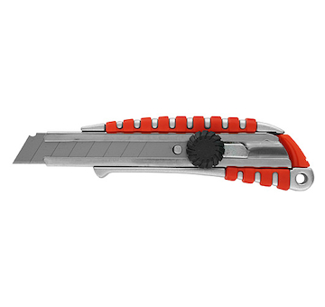 Strend Pro 222634 Nůž 18 mm, odlamovací, s kolečkem, Alu/plast