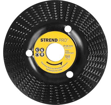 Strend Pro 2232041 Kotouč , 125 mm, rašple na dřevo, jemná, pro úhlovou brusku