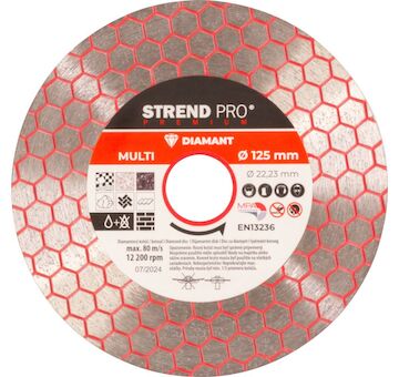 Strend Pro 2232045 Kotouč Premium, 125 mm, hexagonal, diamantový, řezný, multi